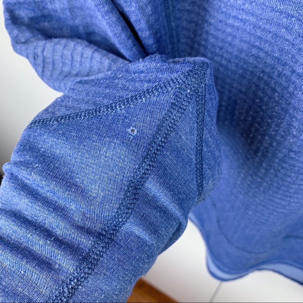 SOLD Patagonia Vintage 1/2 Zip Regulator Jacket Waffle Knit Large Womens Blue - Picture 10 of 10